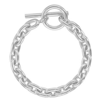 Bracelet Maille Forçat Fil Rond en Argent 925, Largeur 3,00 mm, Longueur 21,00 cm - Artemis
