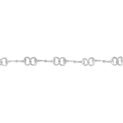 Bracelet Maille Mors, Argent 925, Longueur 18,5 cm, Largeur 8 mm - Artemis