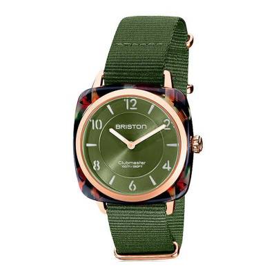 Montre Clubmaster Chic Acétate Vert Olive 21536.PRA.UG.26.NOL - Briston