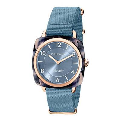 Glacier Blue Acetate Clubmaster Chic Watch 21536.PRA.UB.25.NIB - Briston