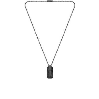 Black Steel Necklace, Length 61 cm - 1580356 - Boss