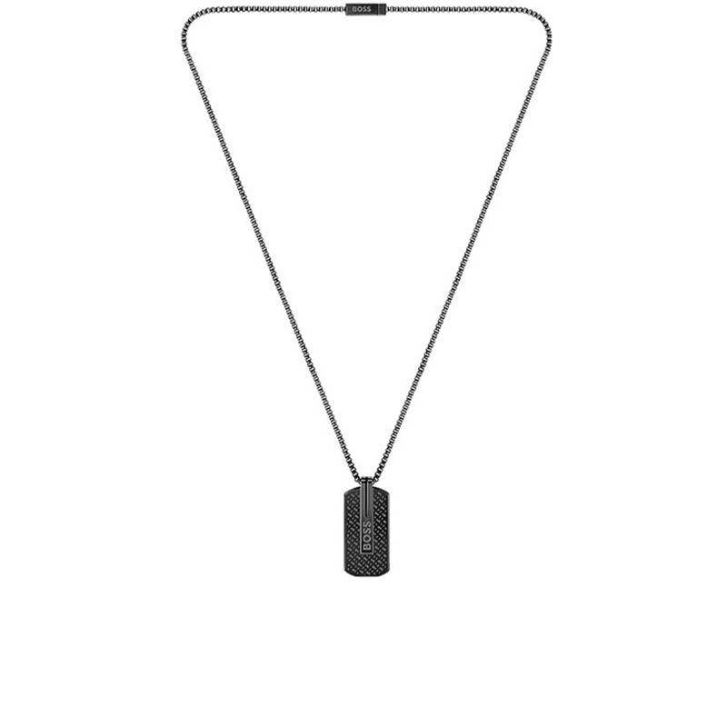 Black Steel Necklace, Length 61 cm - 1580356 - Boss
