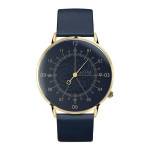 Blue and Gold Blue Leather