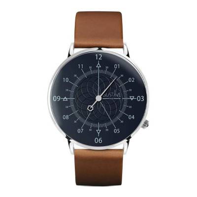 Montre 12h Louis bleue et argent - Gustave & Cie