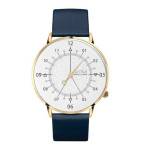 White and Gold Blue Leather