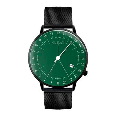 Montre 24h Antoine Milanais Noir - Gustave & Cie