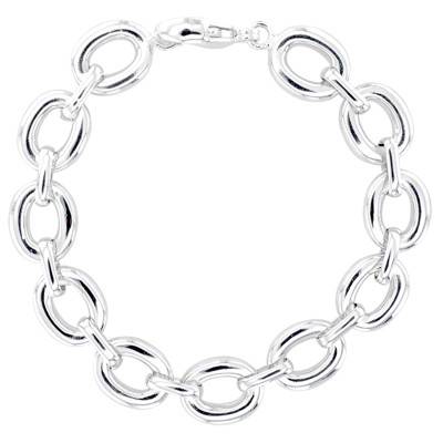 Bracelet Maille Fil Rond Argent, Longueur 20 cm - Artemis