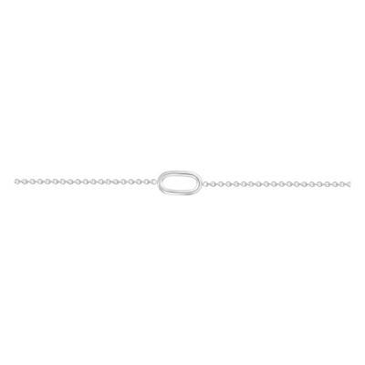 Bracelet Maille Forçat Ronde & Ovale en Argent 925, Largeur 3,00 mm, Longueur 18 cm - Artemis
