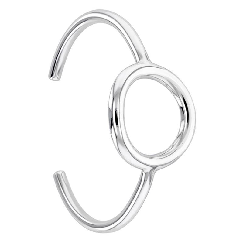 925 Silver Round Bracelet, 63 mm Diameter - Artemis