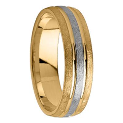 Alliance Pontos en 2 Ors 750, Largeur 6 mm - Aurodesign