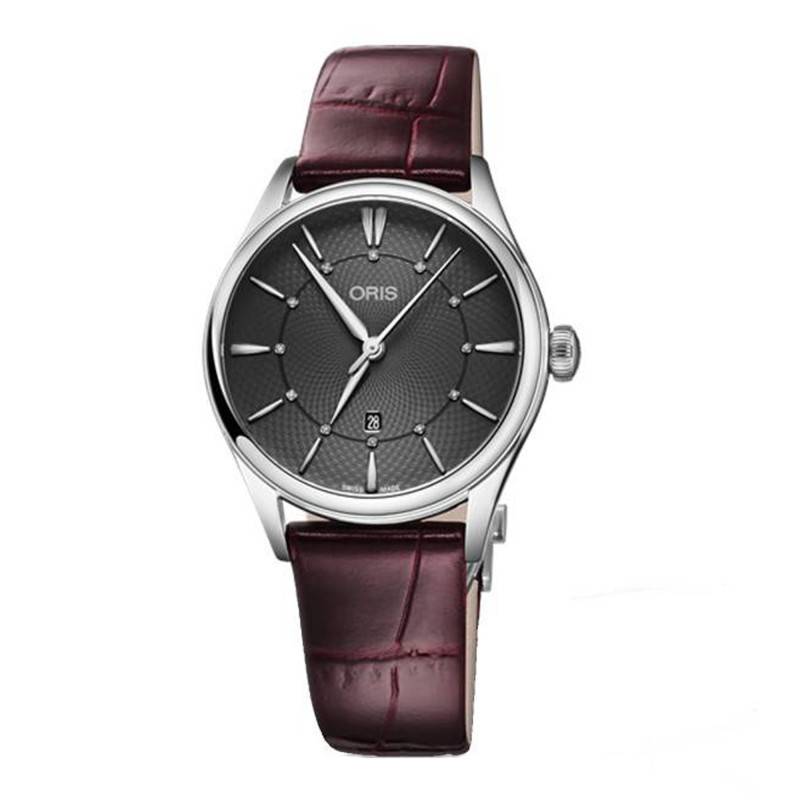 Artelier Date Diamonds Watch 01 561 7724 4053-07 5 17 63FC - Oris