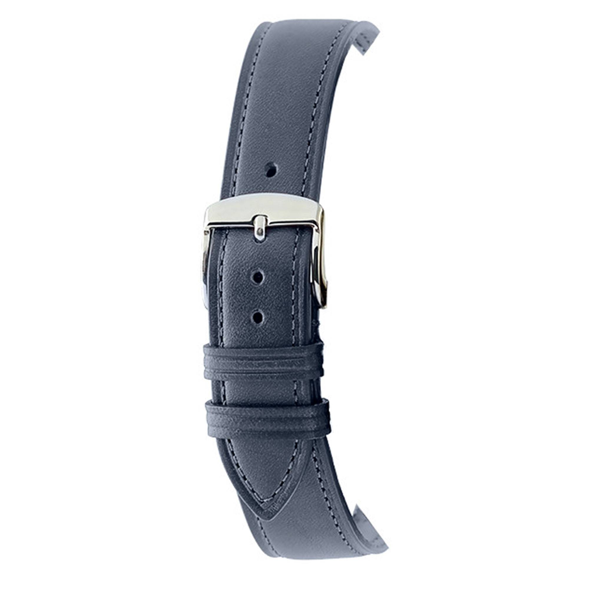 Bracelet De Montre En Cuir D'autruche Véritable Bleu Foncé - Watchband Berlin - Neuf Avec étiquettes - Dégagement Rapide