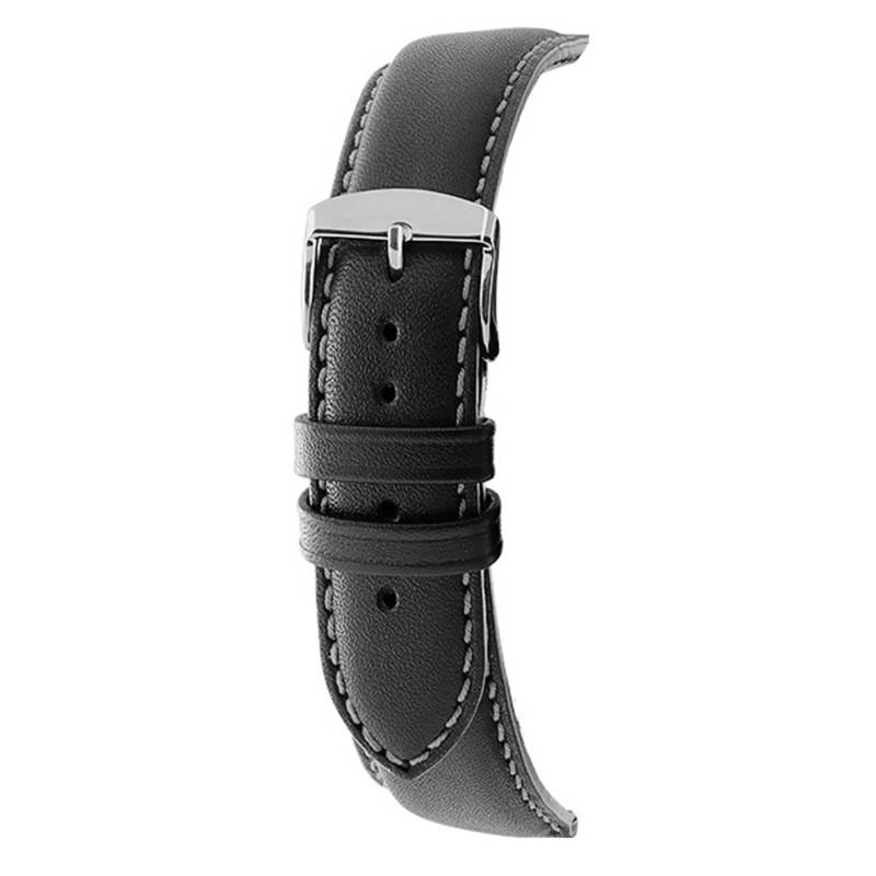 Neptune Black Grey Stitching 7230721 Watch Strap - Bracelet Rochet