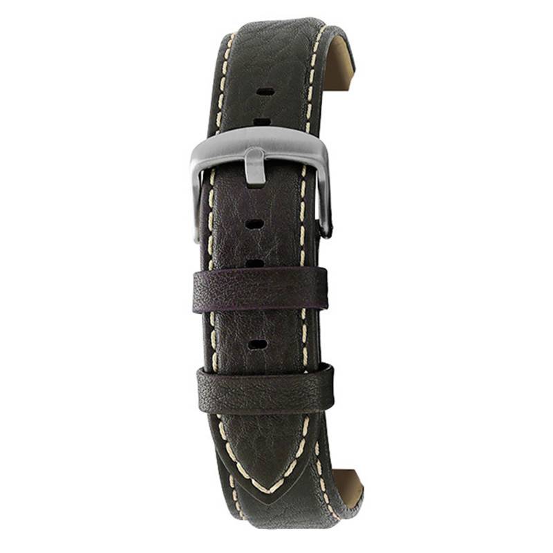 Aviator Brown Ecru Stitch Watch Strap 5520703 - Bracelet Rochet