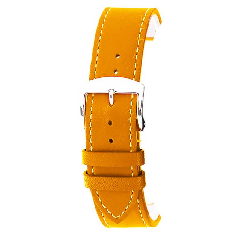 Manhattan Orange Leather Watch Strap 3022019XS02 - Bracelet Rochet