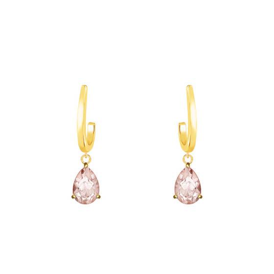 Boucles D'oreilles Pendantes Unoaerre – Laiton Argenté, Design Sasso Col, Fait Main Italie