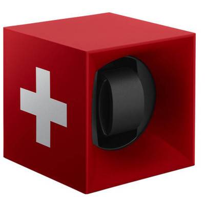 Swiss Flag Red Startbox Rotating Watch Winder 300.SK01.STB004/C - SwissKubik