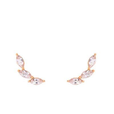 Boucles d'oreilles Or rose & Morganites - Aurora