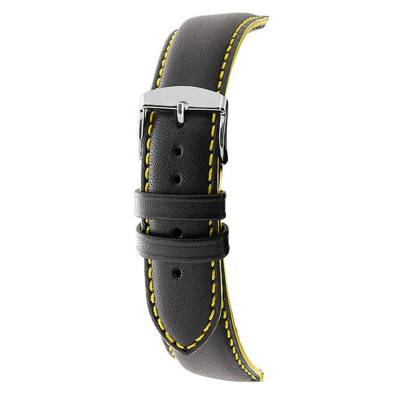 Bracelet de montre Neptune Noir Cout Jaune 7230791 - Bracelet Rochet