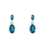 Diamond,Blue London Topaz