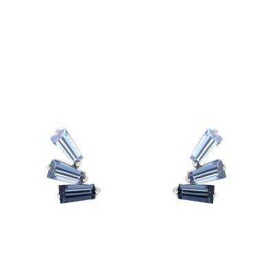 Boucles d'oreilles Or Blanc 375 ou 750 & Topazes - Aurora