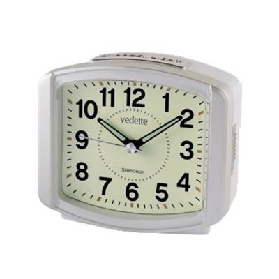 Luminous Silent Quartz Alarm Clock VR10111 - Vedette