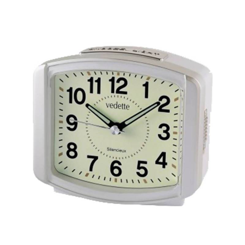Luminous Silent Quartz Alarm Clock VR10111 - Vedette