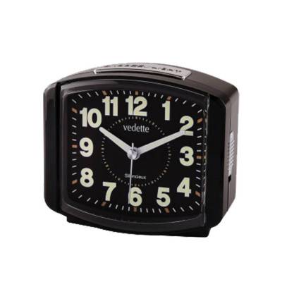 Luminous Silent Quartz Alarm Clock VR10110 - Vedette