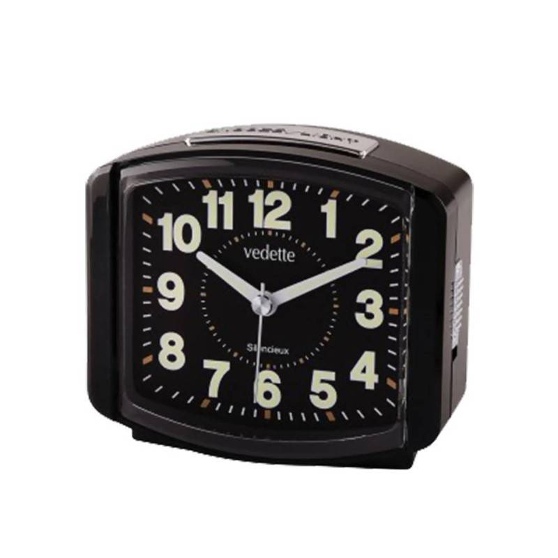 Luminous Silent Quartz Alarm Clock VR10110 - Vedette