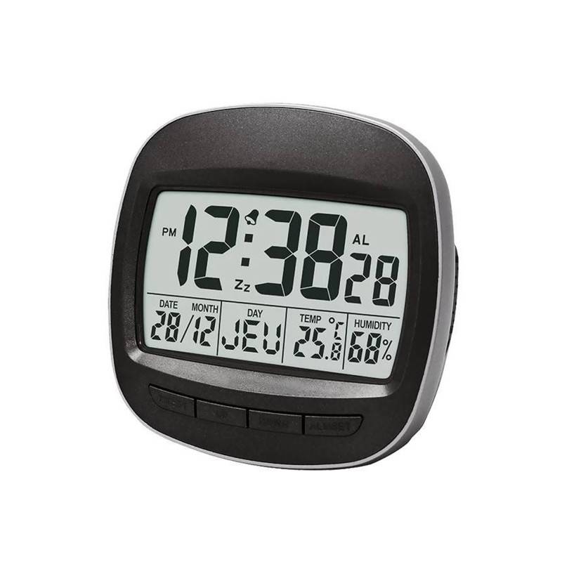 Black LCD Alarm Clock VR30051 - Vedette