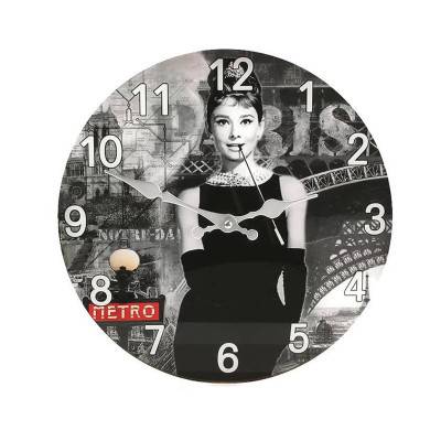 Audrey Hepburn Design Wall Clock VP40088 - Vedette