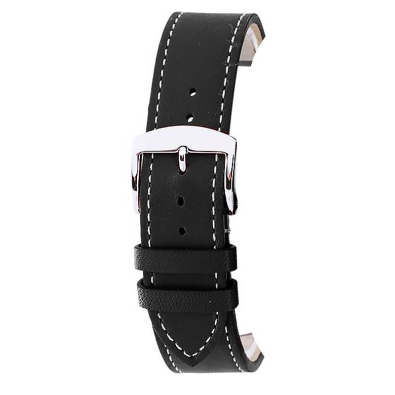 Manhattan Black Leather Watch Strap 3022001XS02 - Bracelet Rochet