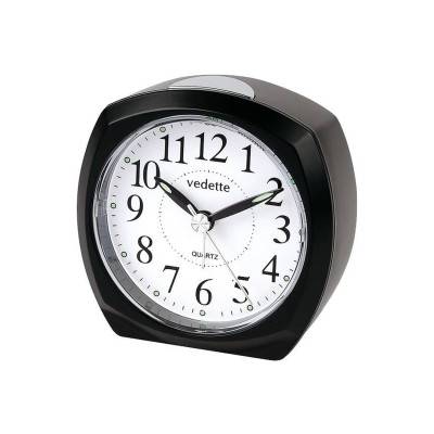 Quartz Alarm Clock with Silent Sweep 204.1063.05 - Vedette