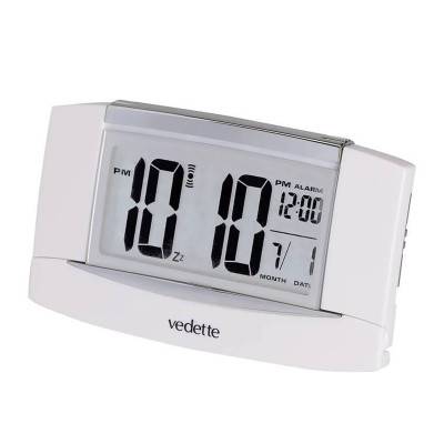 White LCD Alarm Clock VR30046 - Vedette