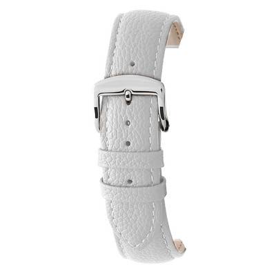 White Leather 602 BOSTON Watch Strap 6020602 - Bracelet Rochet