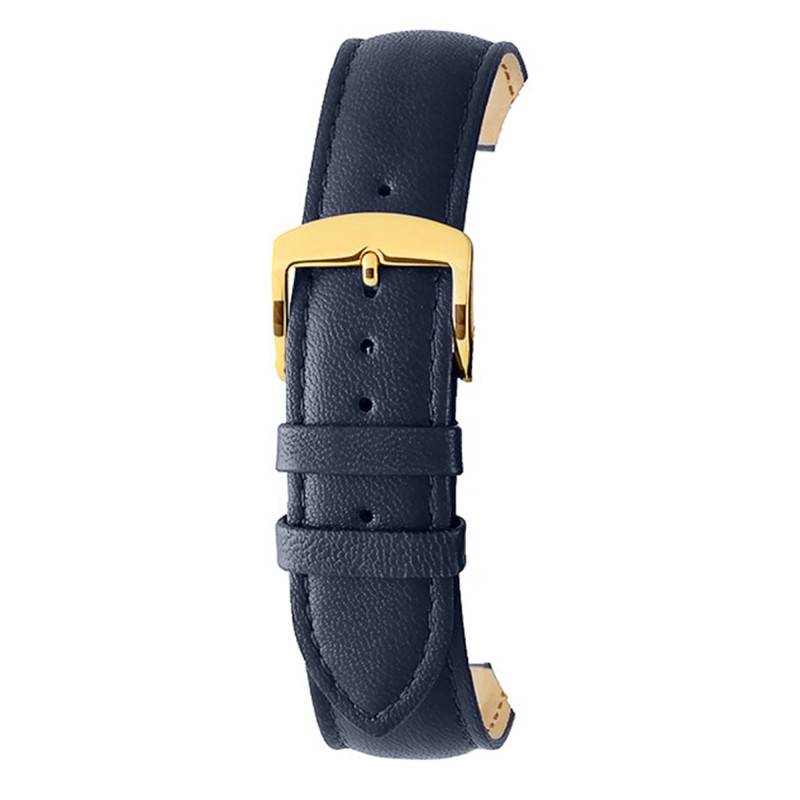 Screen Navy Blue Lambskin Leather Watch Strap 6330706 - Bracelet Rochet