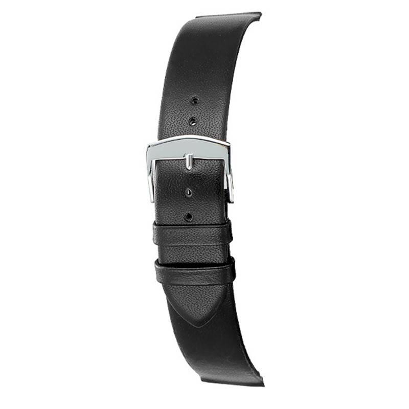 Trendy Black Lambskin Leather Watch Strap 6340001 - Bracelet Rochet