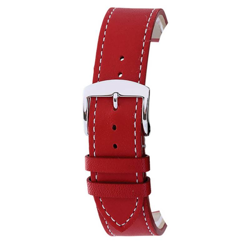Manhattan Red Leather Watch Strap 3022005XS02 - Bracelet Rochet