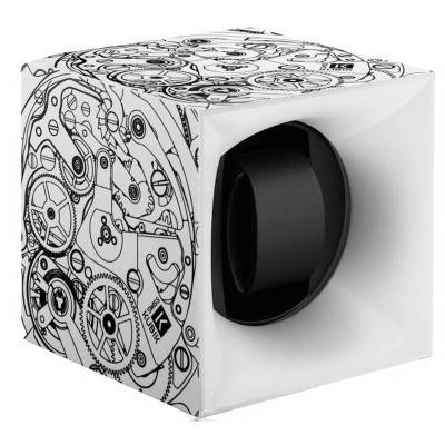 Startbox Movement White Rotating Watch Winder SK01.STB.013.MVT - SwissKubik
