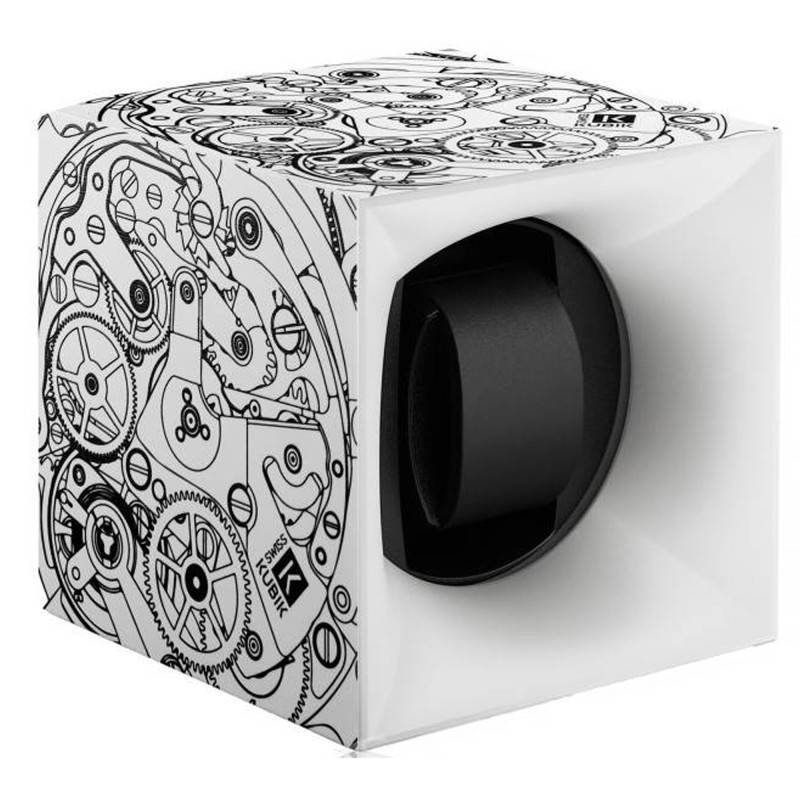 Startbox Movement White Rotating Watch Winder SK01.STB.013.MVT - SwissKubik
