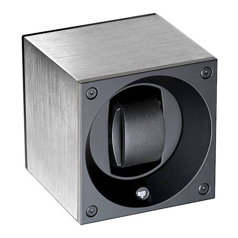 Masterbox Aluminum Natural Brushed Watch Winder - SwissKubik