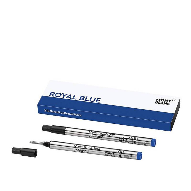 2 LeGrand Rollerball Refills (M), Royal Blue 128228 - Montblanc