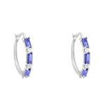 Créoles Tanzanite Or Blanc