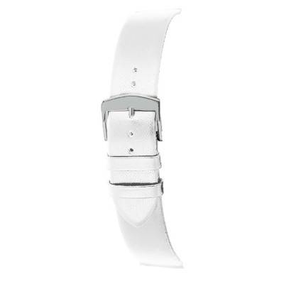Trendy White Lambskin Leather Watch Strap 6340002 - Bracelet Rochet