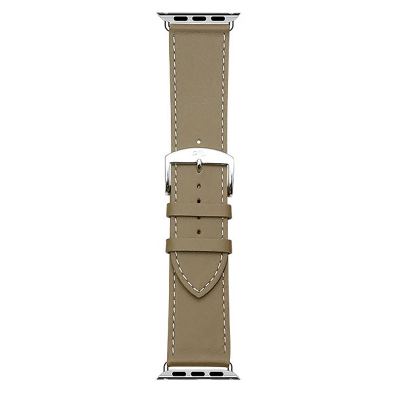Manhattan Taupe Apple Watch Leather Watch Strap 3024240XS02 - Bracelet Rochet