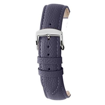Boston Navy Leather Watch Strap 6020306 - Bracelet Rochet