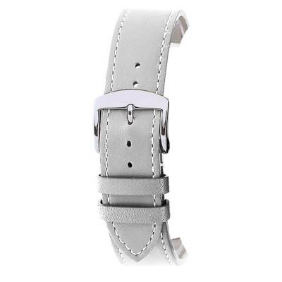 Manhattan White Leather Watch Strap 3021802XS02 - Bracelet Rochet