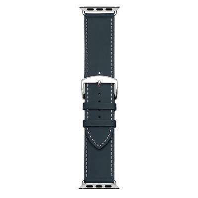 Manhattan Navy Blue Apple Watch Leather Watch Strap 3024206XS02 - Bracelet Rochet
