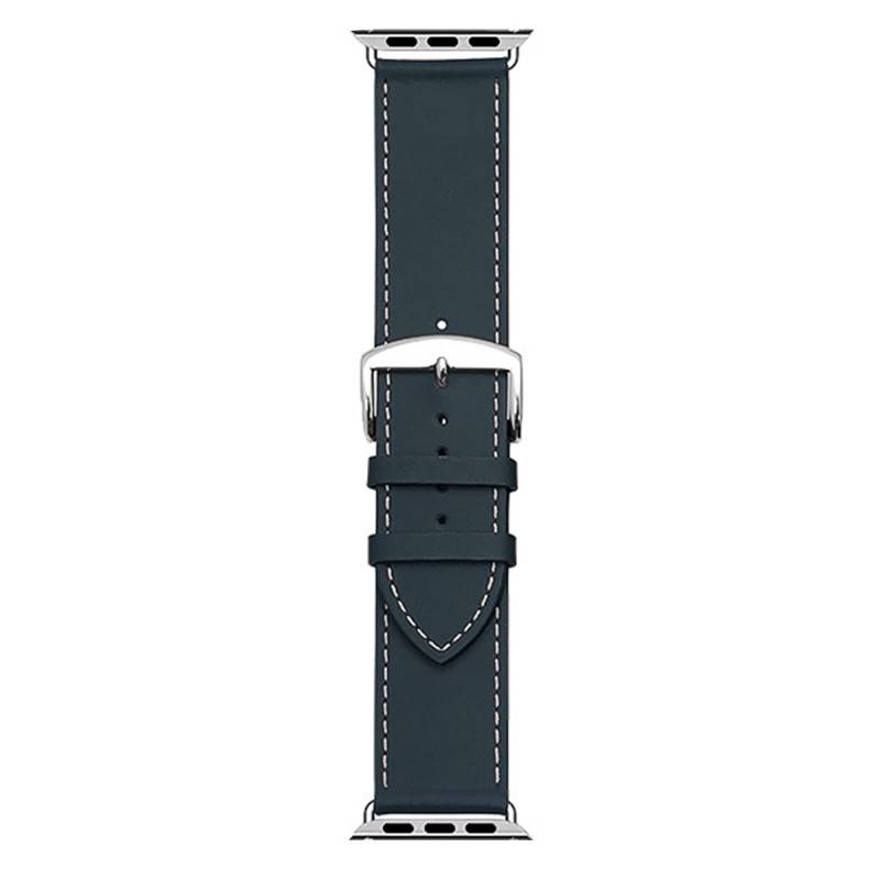 Manhattan Navy Blue Apple Watch Leather Watch Strap 3024206XS02 - Bracelet Rochet