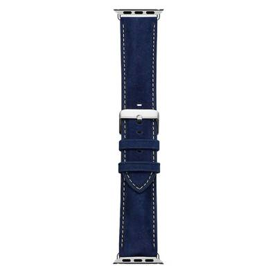 "Mustang Navy Blue Apple Wall Clock Strap 572" - Bracelet Rochet